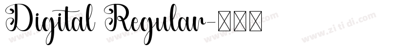 Digital Regular字体转换 Digital Regular字体转换